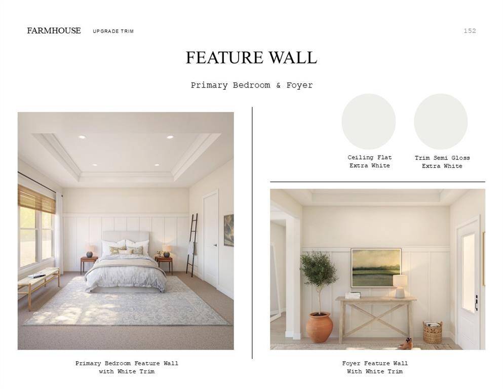 Farmhouse Look Palette 5: Trim Selection Sheet (*Artist rendering used for illustration purposes only.)
