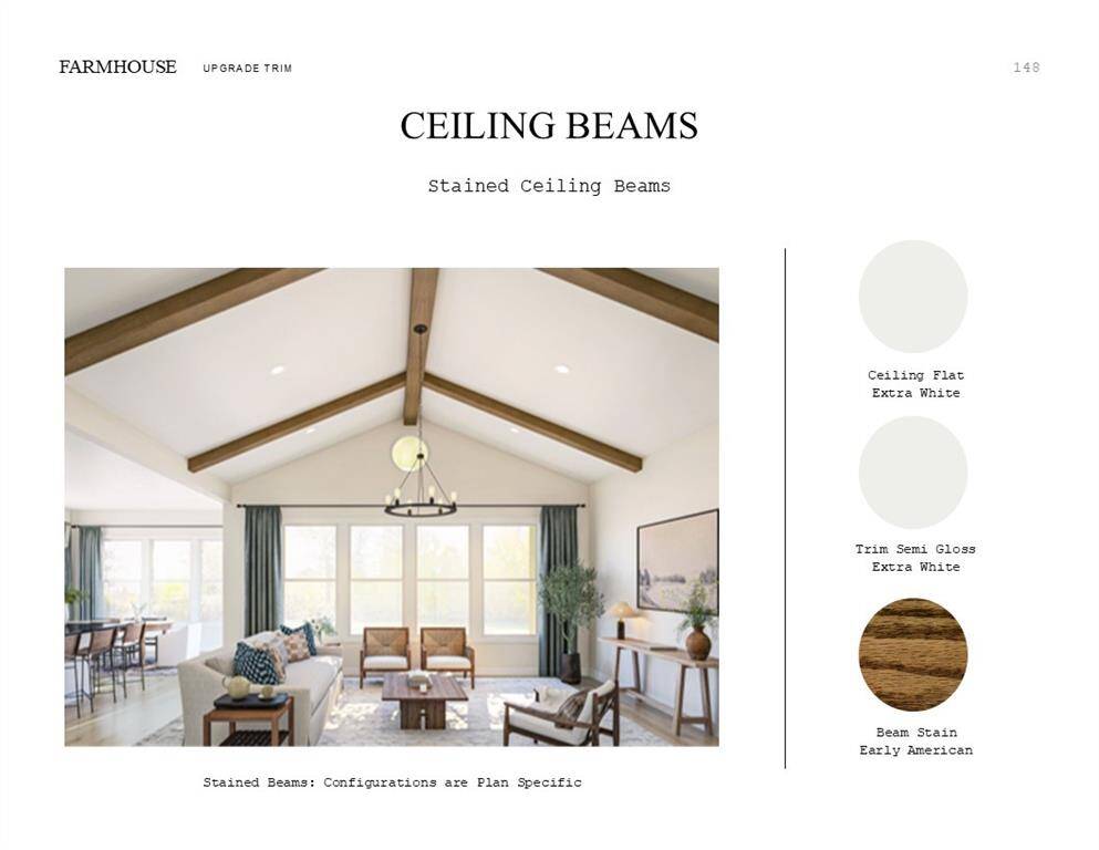 Farmhouse Look Palette 4: Trim Selection Sheet (*Artist rendering used for illustration purposes only.)