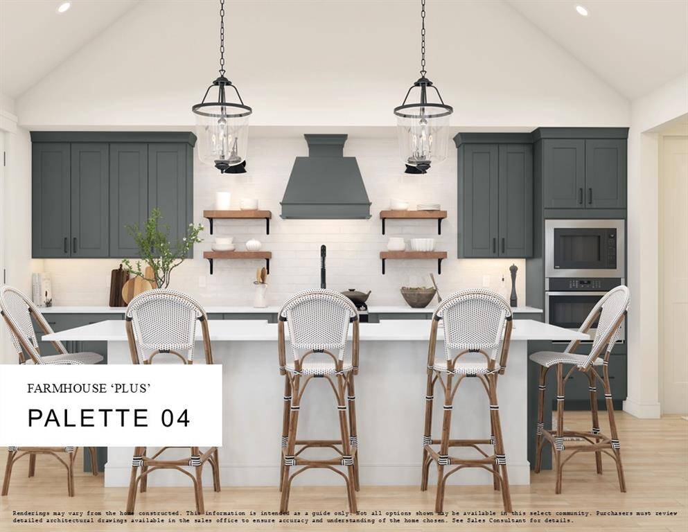 Farmhouse Look Palette 4 Selection Sheet (*Artist rendering used for illustration purposes only.)