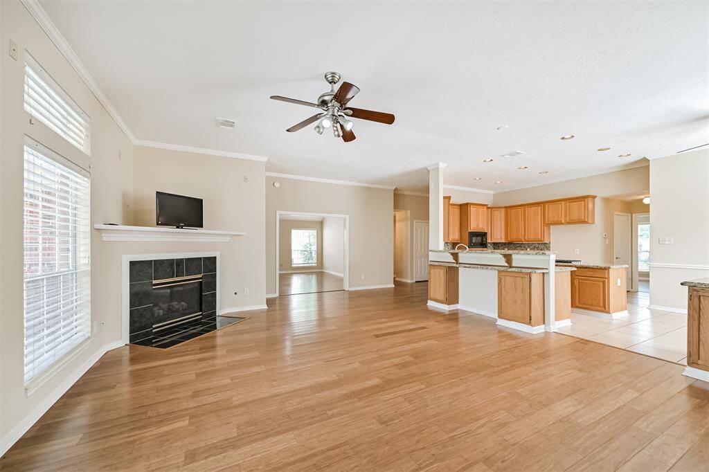 Family Room open to the Kitchen