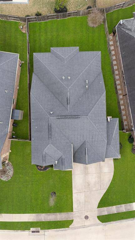 Aerial View of 3519 Satton Ranch Lane.
