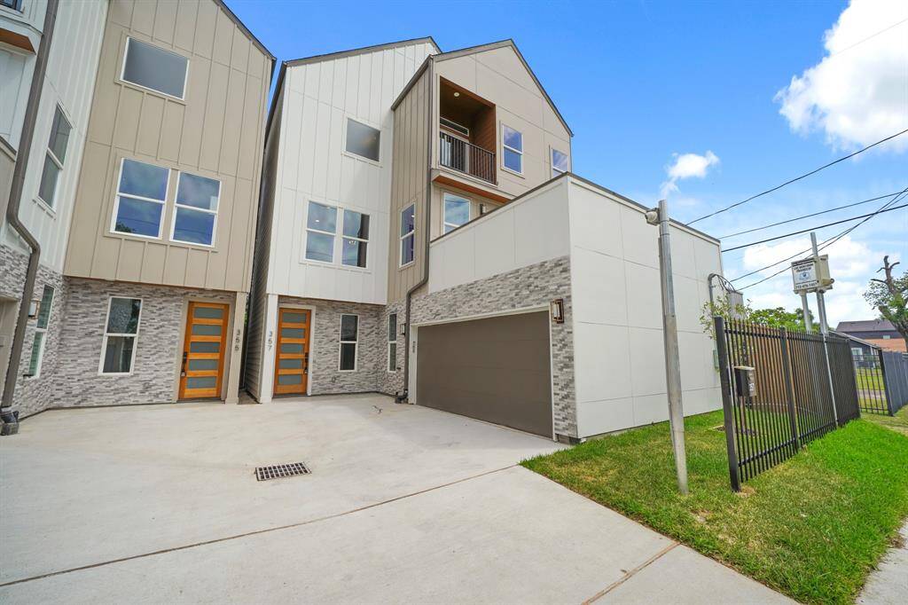 The home includes a private driveway, and a private gate.