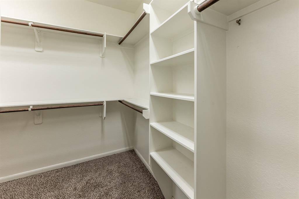 Downstairs primary closet