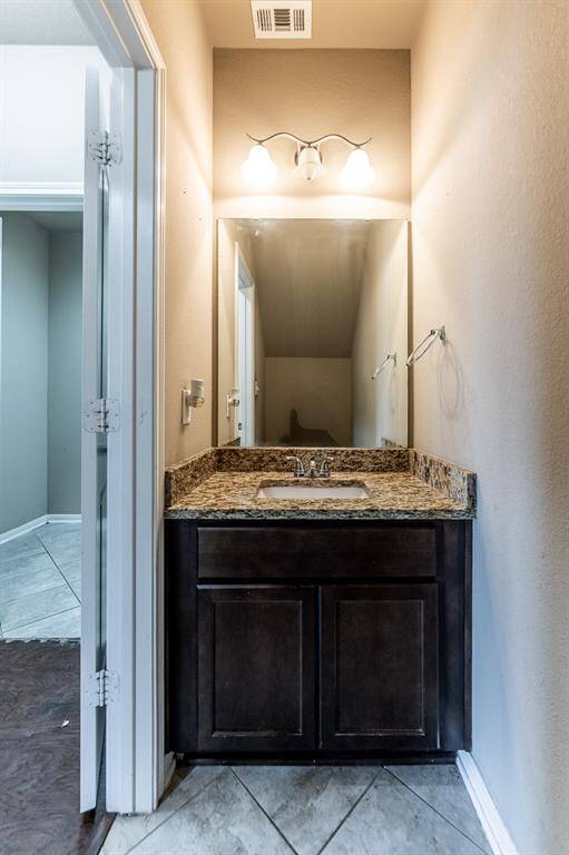 Half bathroom downstairs