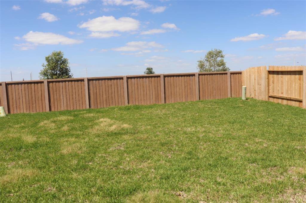 Fully fenced yard