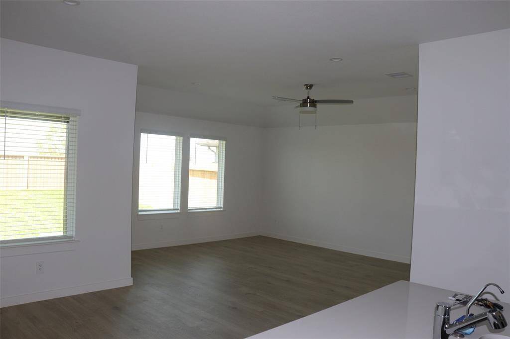 Living room with adjacent Family Room