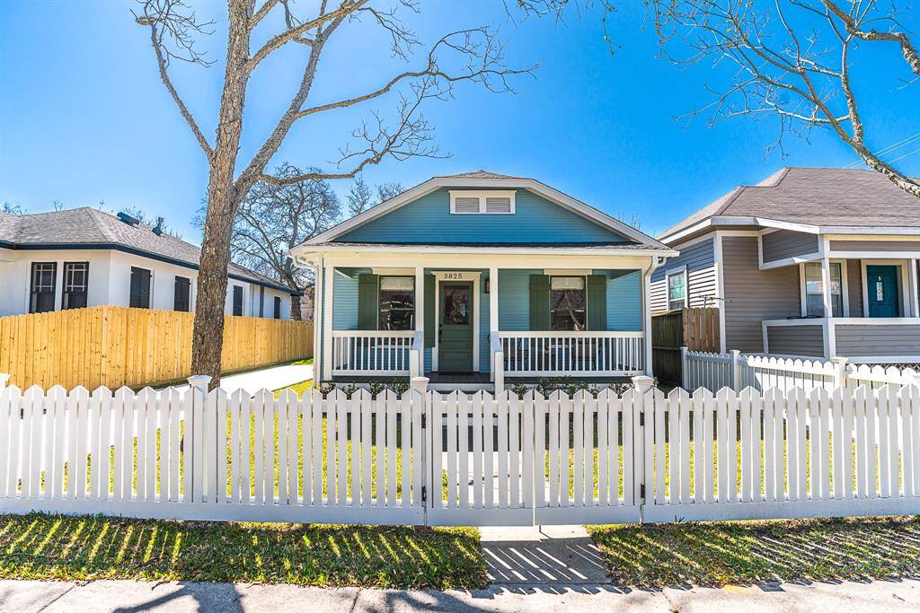 The front house features 2 bedrooms/ 1 bath and 792 sq ft