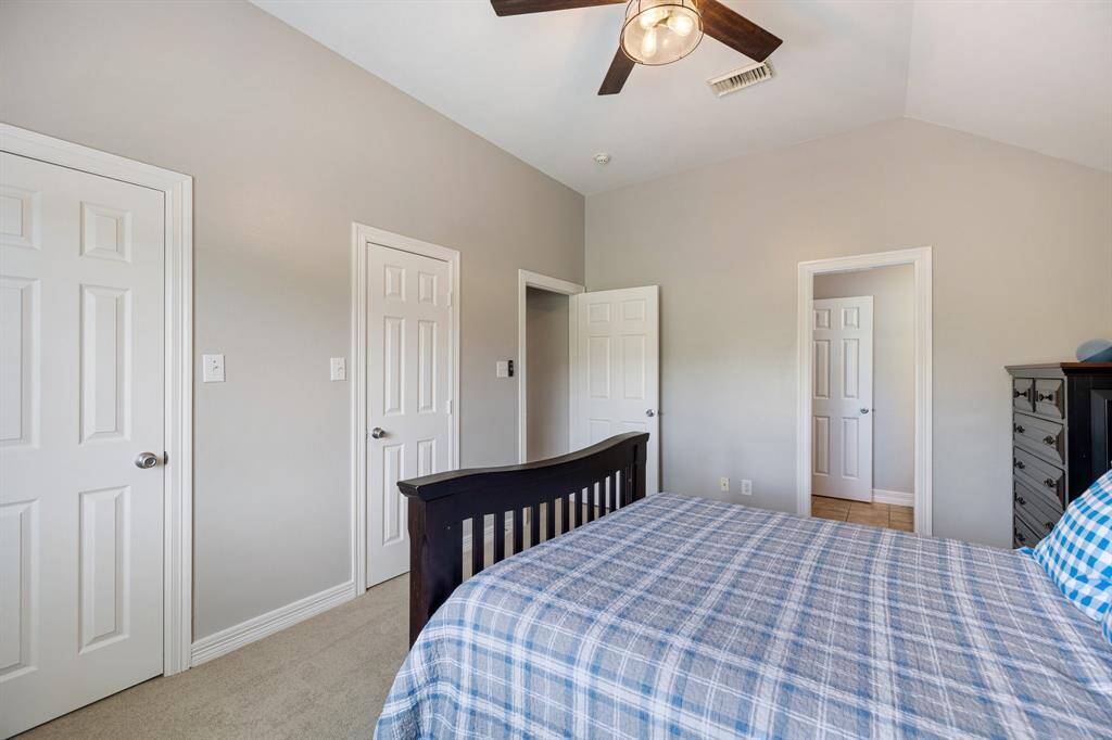 Soothing color schemes are good for the soul, and this home delivers magnificently! The kiddos and your guests will sleep with complete ease in these calming bedrooms.