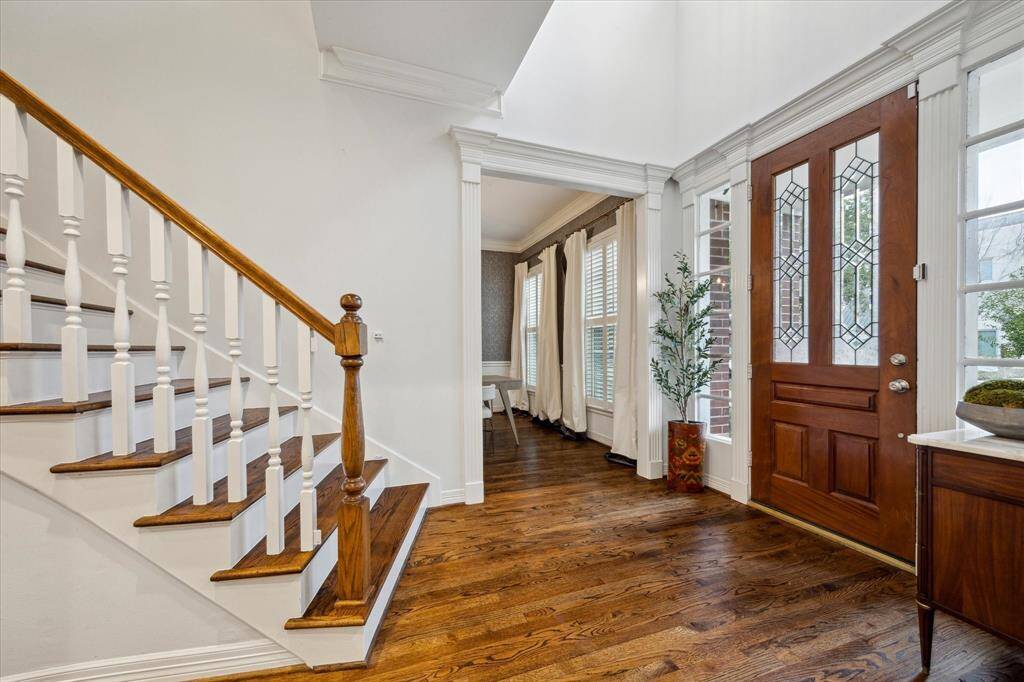 View of the front entrance.