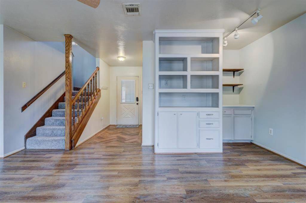 Family room opens to kitchen