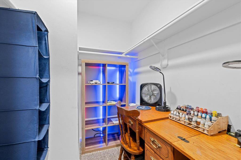 Bonus! Spacious closet upstairs, currently being used as an office.