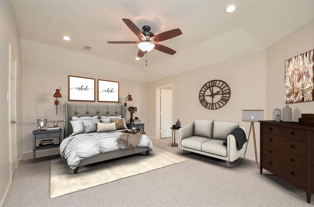 Primary Bedroom Virtually Staged
