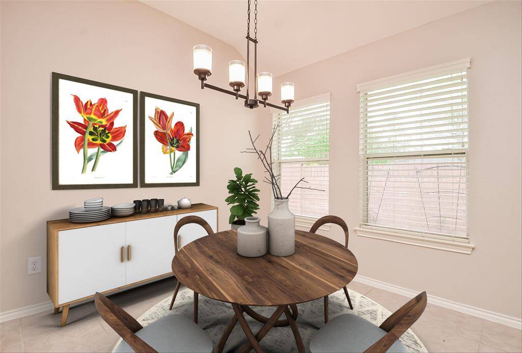 Breakfast Area Virtually Staged