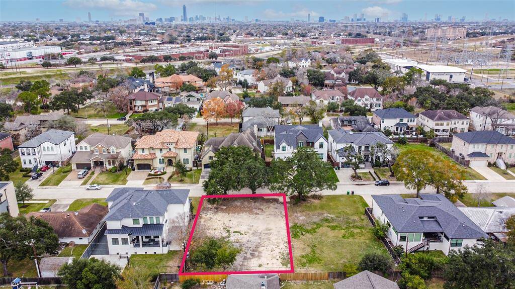 4403 Meyerwood Lot view from the South. Lot is surrounded by new construction