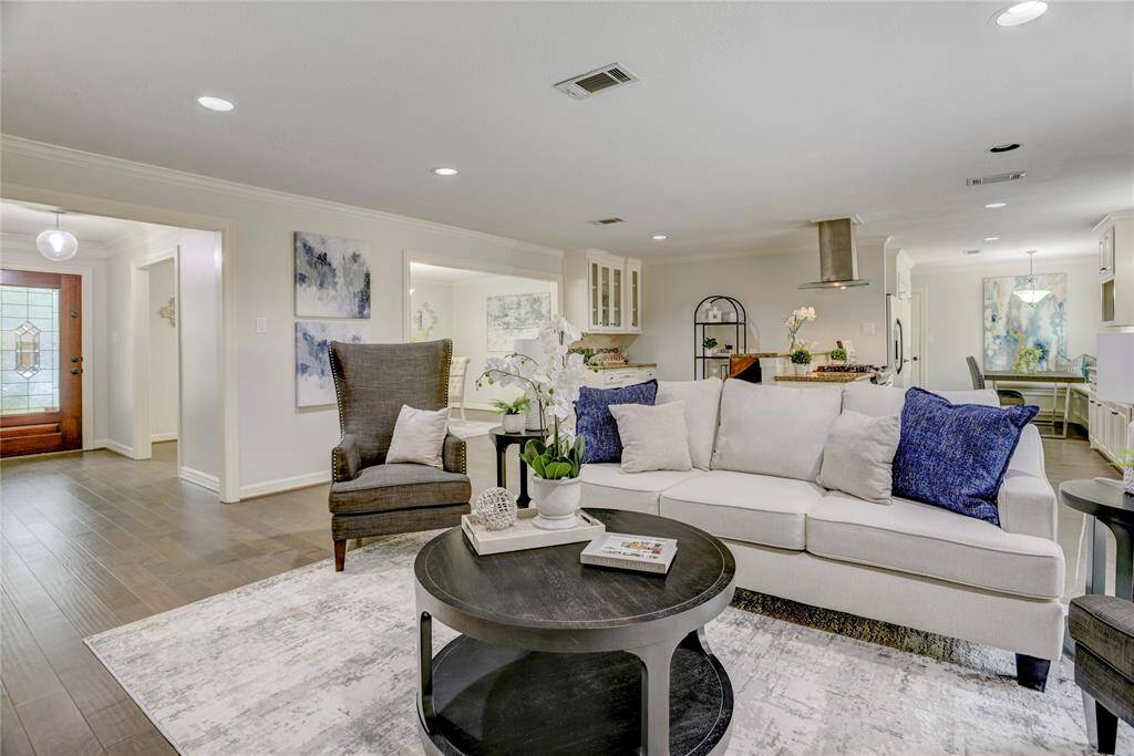 Another view of the living room facing the front of the home.