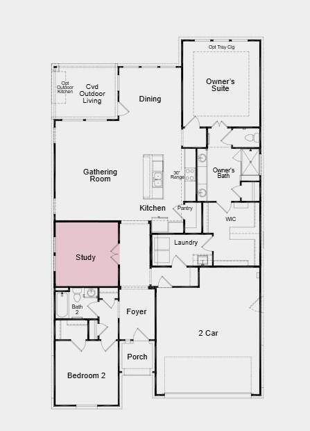 Structural options include: study and 9' interior doors.