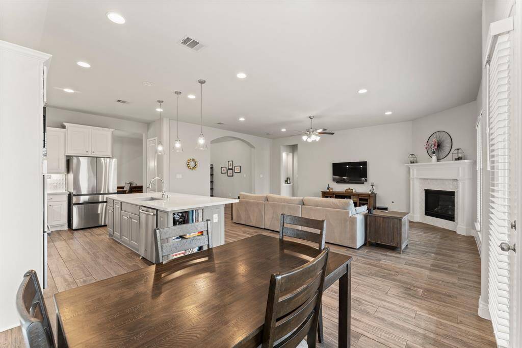 View from the breakfast area with easy access to the rear patio.