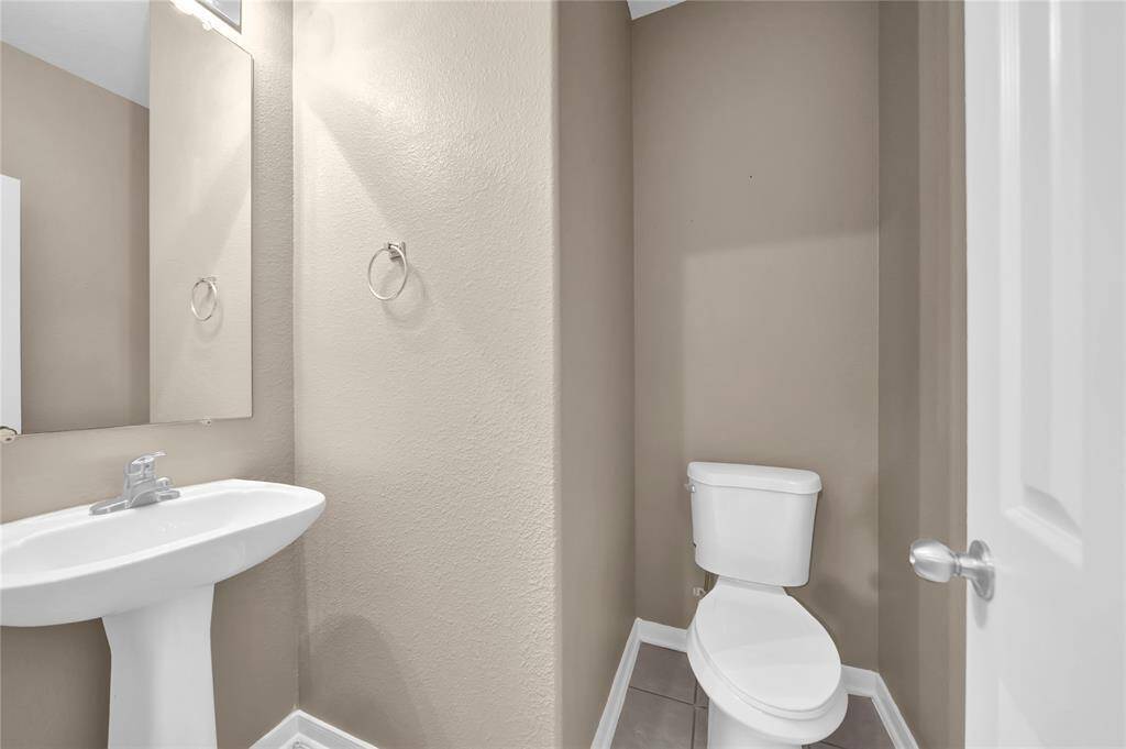 Half bathroom downstairs.