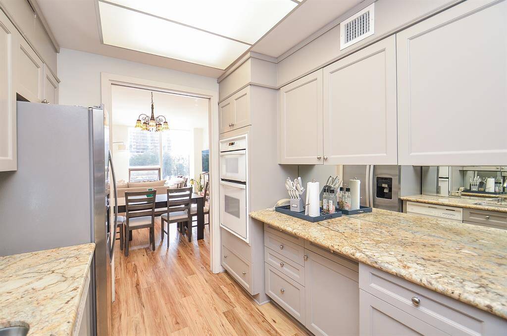 Kitchen opens to the dining area