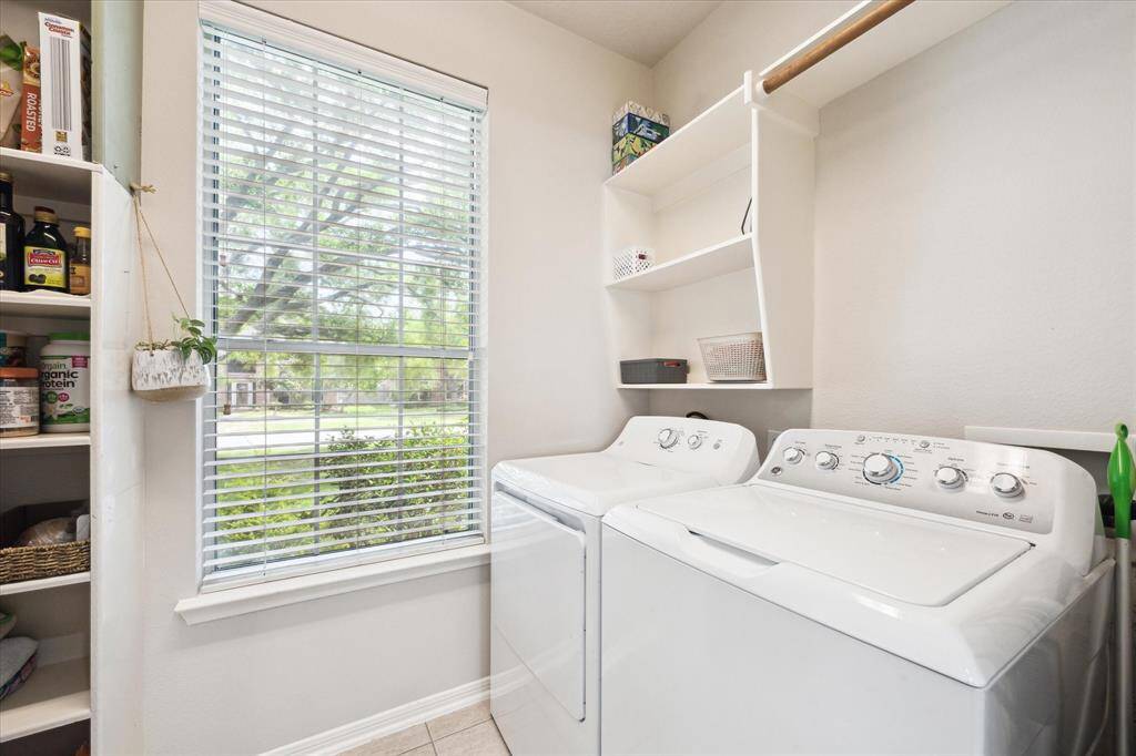 Oversized pantry and laundry .