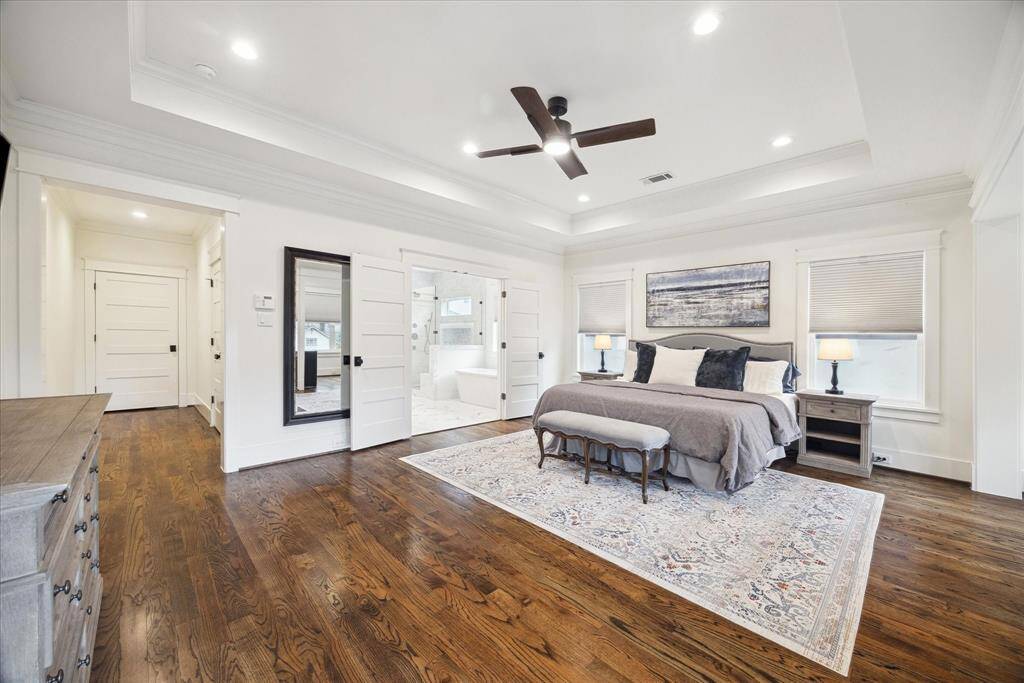 A thoughtfully designed entry sets the tone—this isn’t your typical door-to-bedroom layout. A spacious hallway with a large closet creates a sense of arrival before opening into the peaceful retreat beyond.