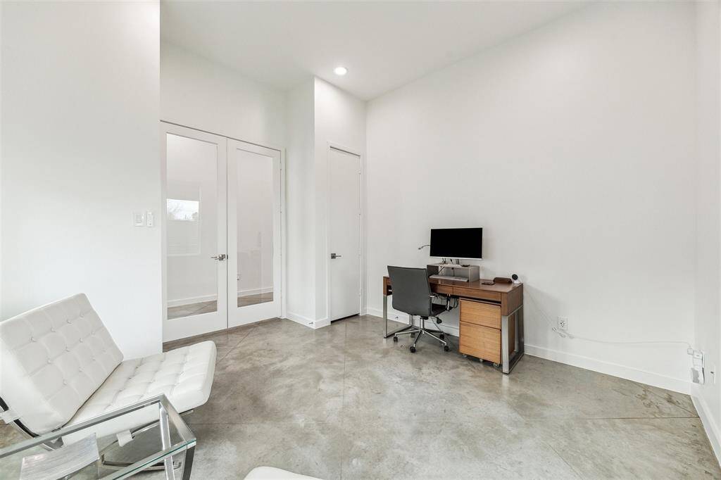 Stylish and serene office space with sleek finishes, cozy ambiance, and the perfect setting for productivity.