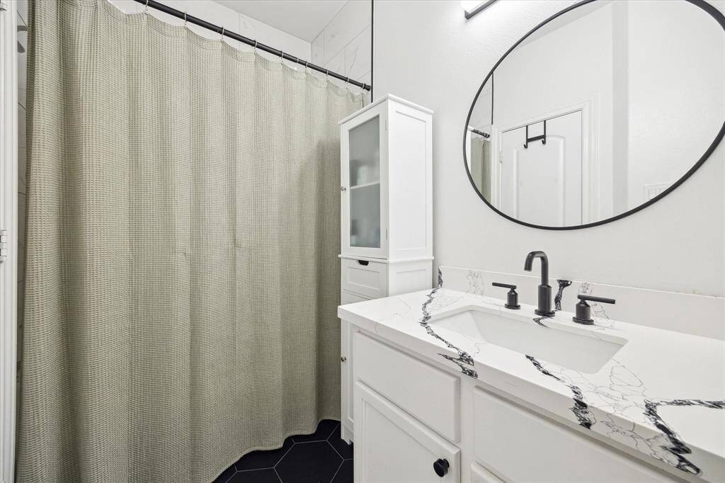 The third of the bedrooms also has an ensuite bath.
