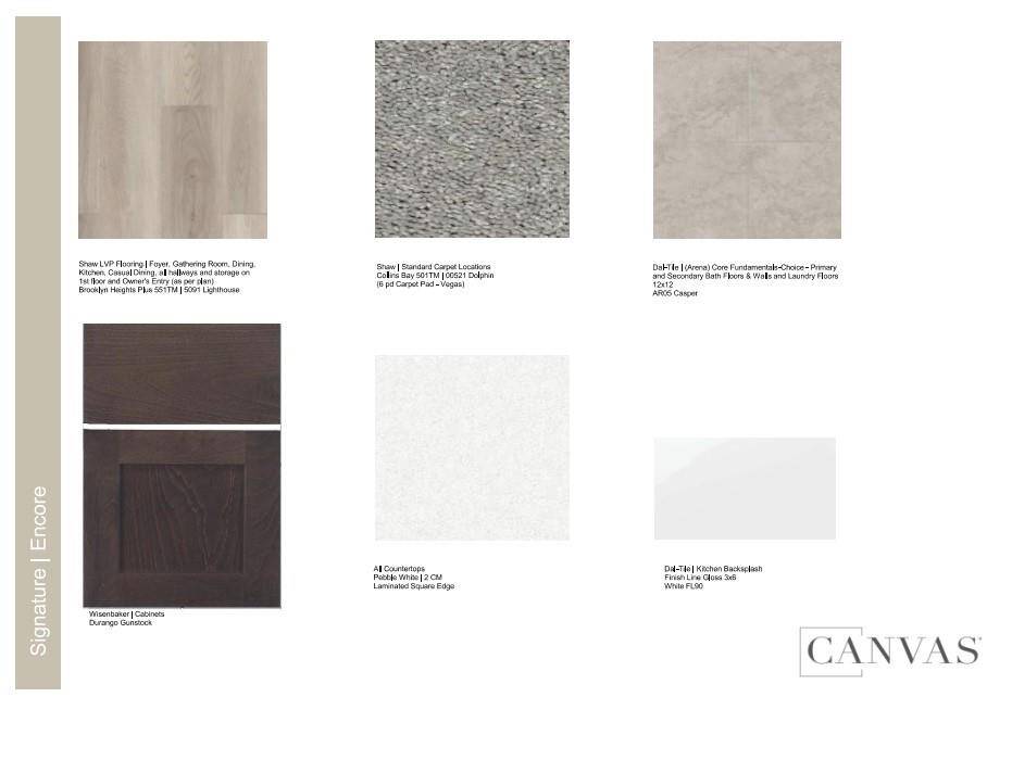 Design Selections. Home is under construction, design selections are subject to change.