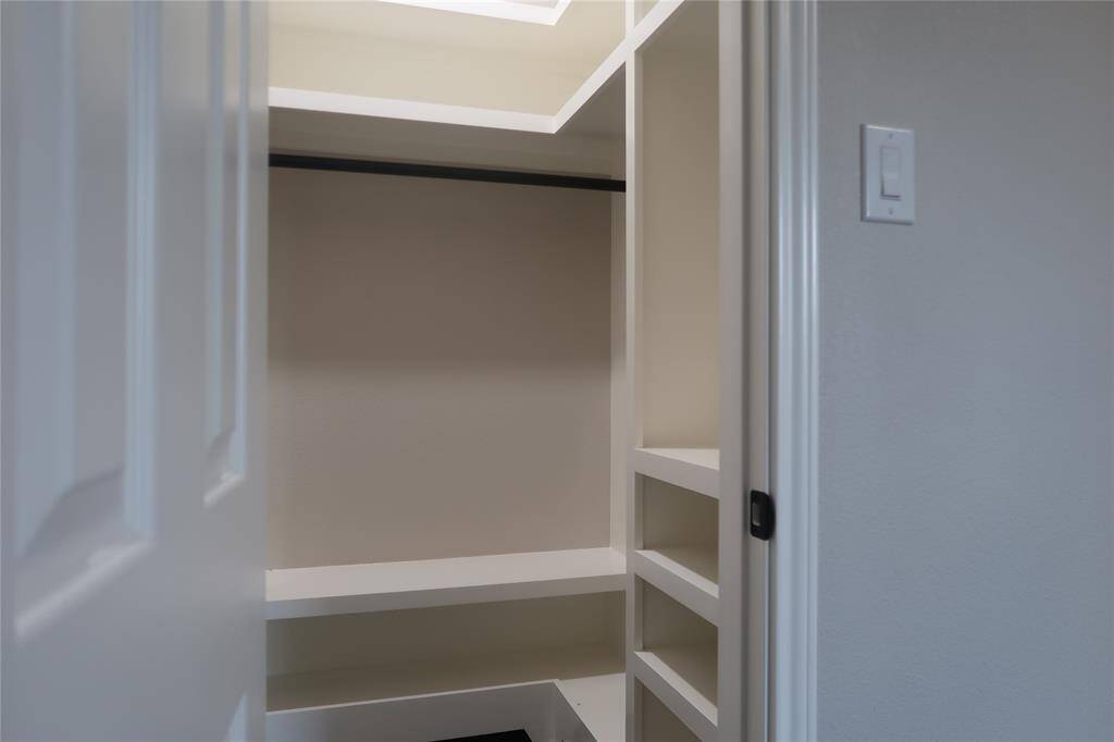 Second closet in primary bathroom