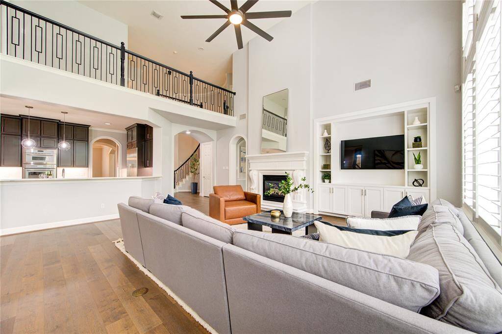 Open-concept design allows seamless flow from the living area into the chef’s kitchen, ideal for entertaining or family time