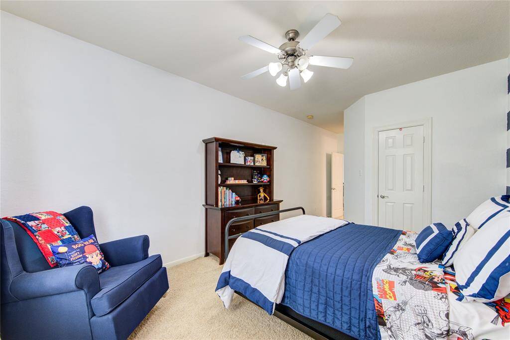 Light-filled and well-appointed, this bedroom retreat includes a private bath and generous space