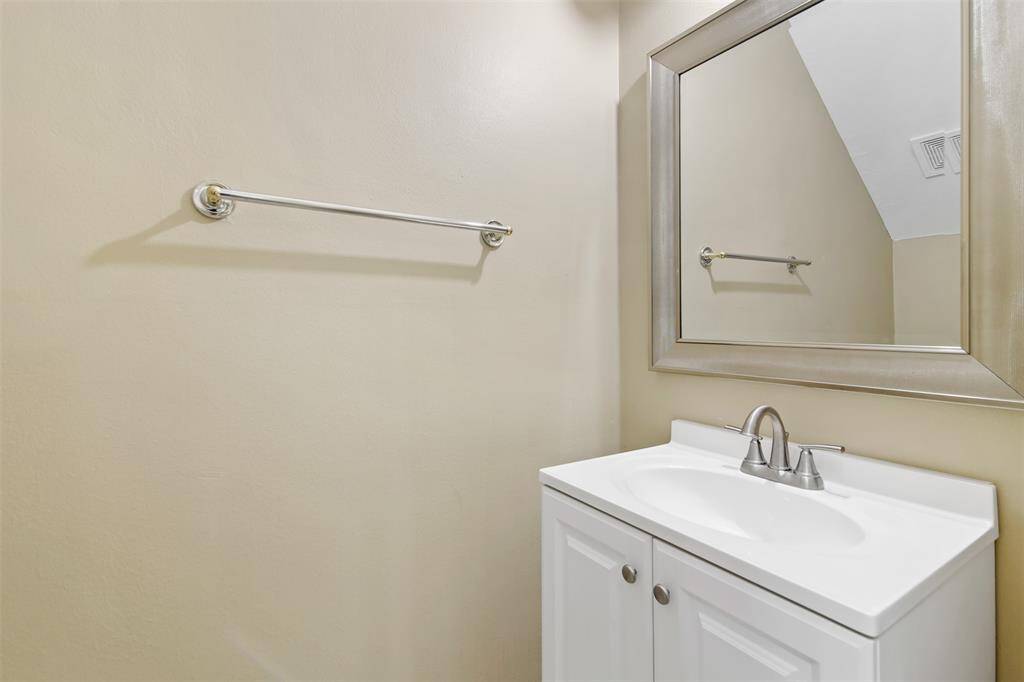 Half bathroom downstairs.