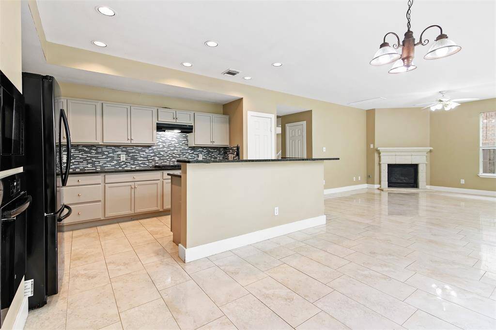 View from the breakfast room showcasing the open concept layout.