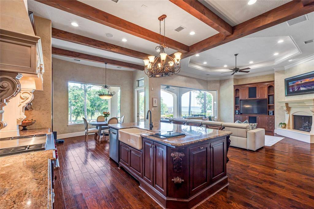 Lovely kitchen and what great views.