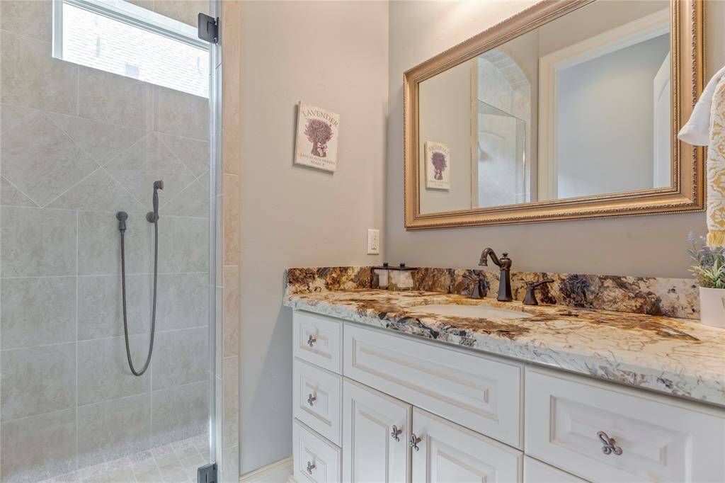 Guest Bathroom with shower.