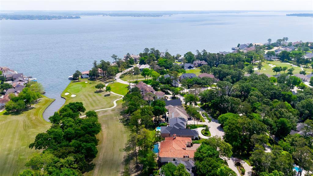 Aerial view of 67 Promenade St. N. showing the wonderful views this home has.