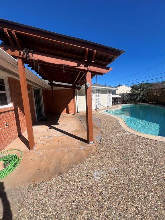 Covered patio.