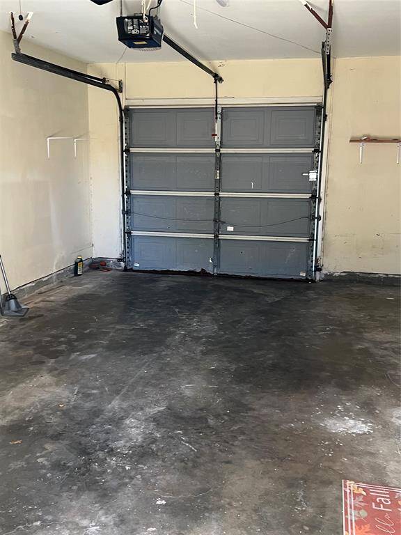 Attached garage.