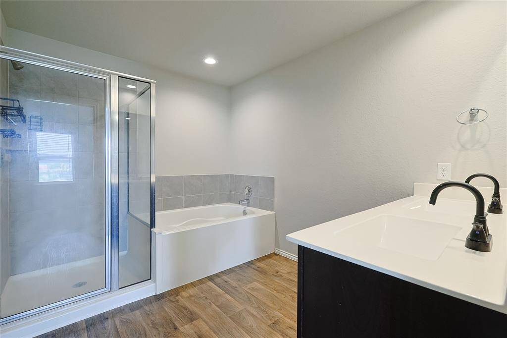 Master Bath Pic 1  - Shower and soaking Tub w/ Double vanity