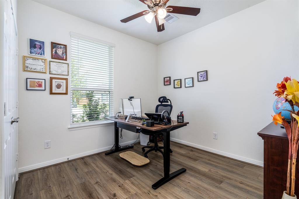 Secondary bedroom currently used as an office