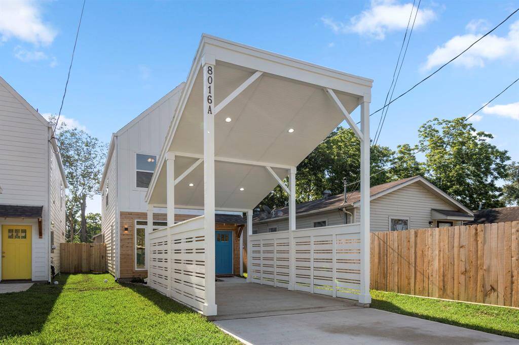 Carport view from the street.