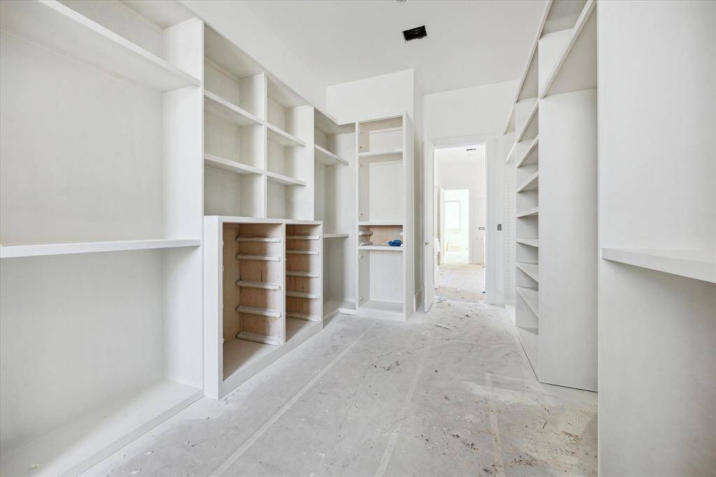 Another view of the primary closet.