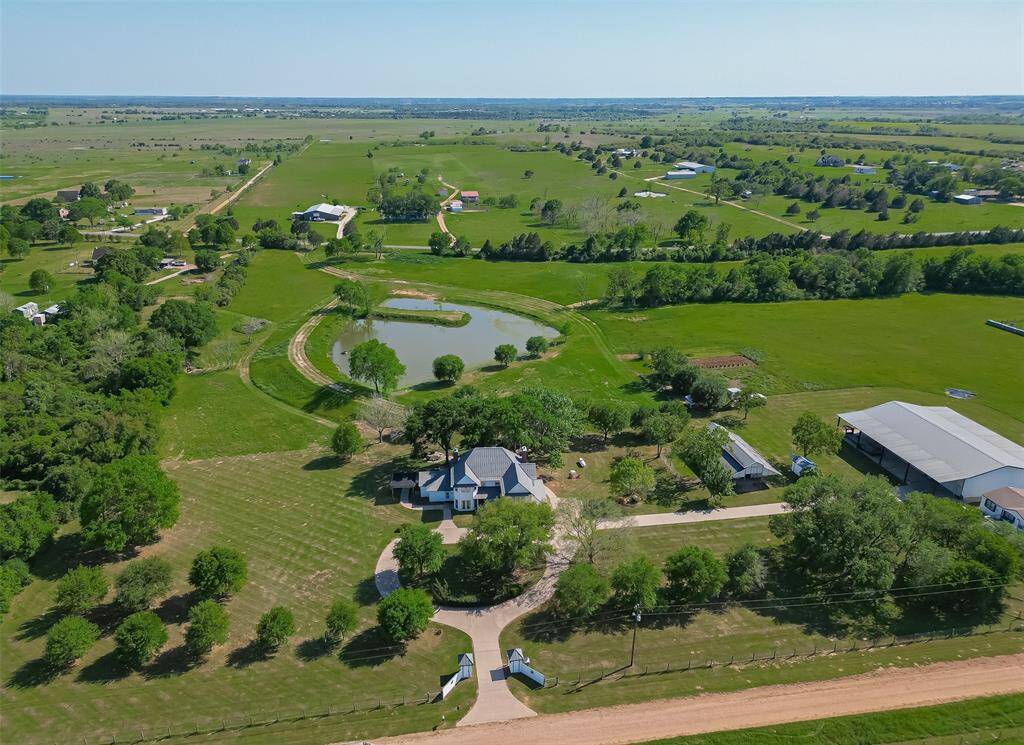 Aerial view of property