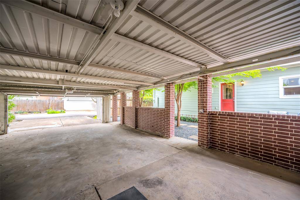 The 4 car tandem garage can be a home gym, a covered patio, or...a 4 car garage.