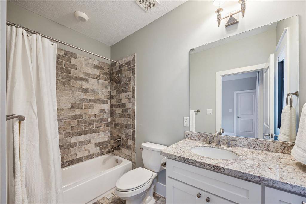 BATHROOM - Private bathroom with tub/shower combo and beautiful finishes.