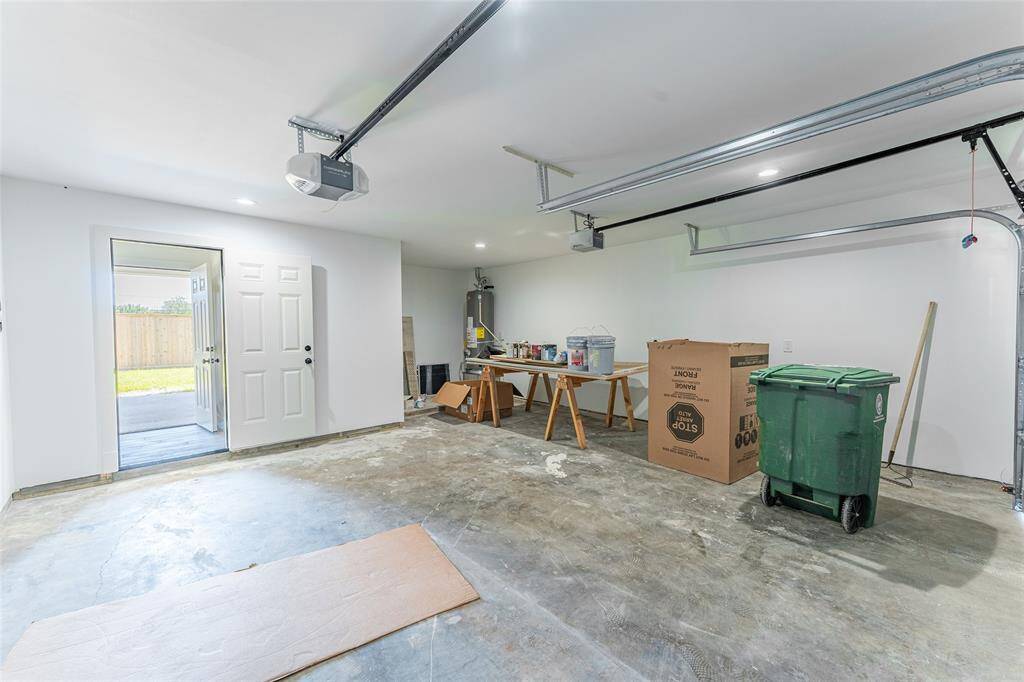 Garage with extra storage space