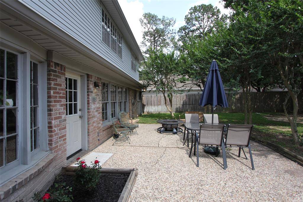 Large rear patio