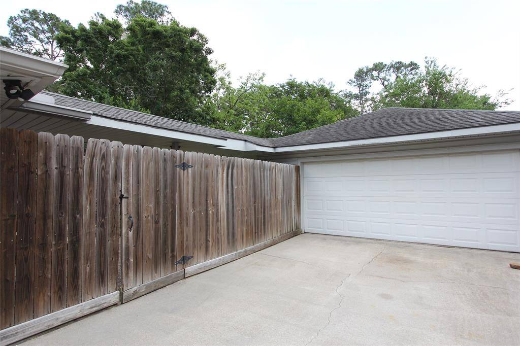 Back yard is fully fenced