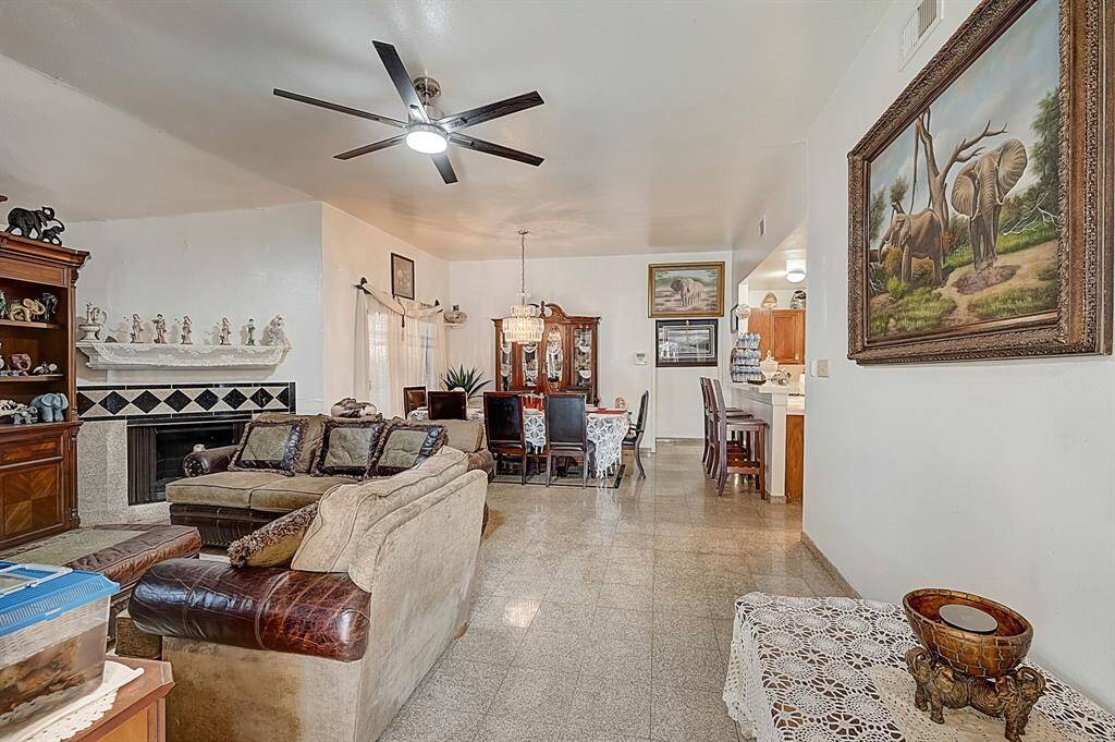 Entrance to the open floor plan
