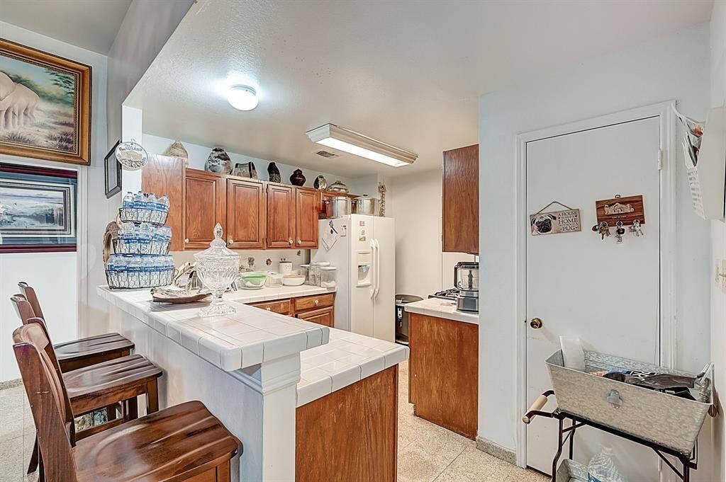 Kitchen with bright lighting